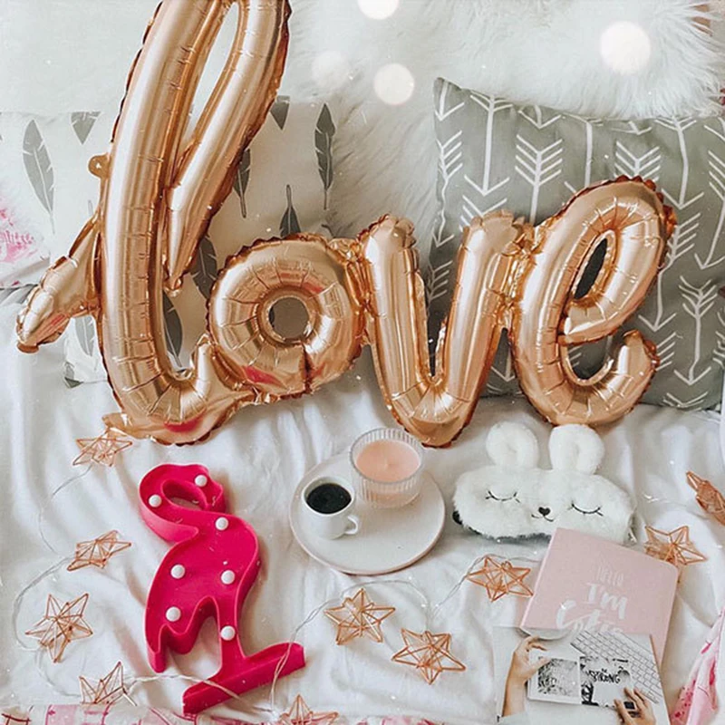 Романтическое признание Святого Валентина сиамская любовь Алюминиевая Пленка