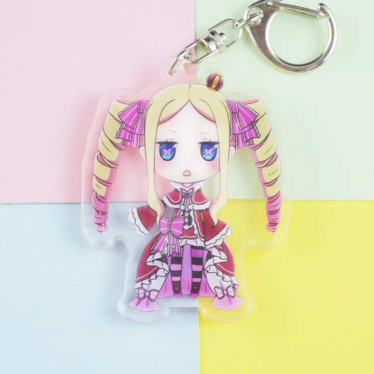 Брелок для ключей RE Zero двусторонняя периферийная деталь с рисунком ОЗУ Рем ТВ