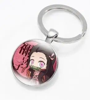 Аниме демон убийца Kimetsu no Yaiba серьги Kamado Tanjirou серьги для косплея для женщин мужчин 1:1 ювелирные изделия на заказ Прямая поставка - Окраска металла: keychain E