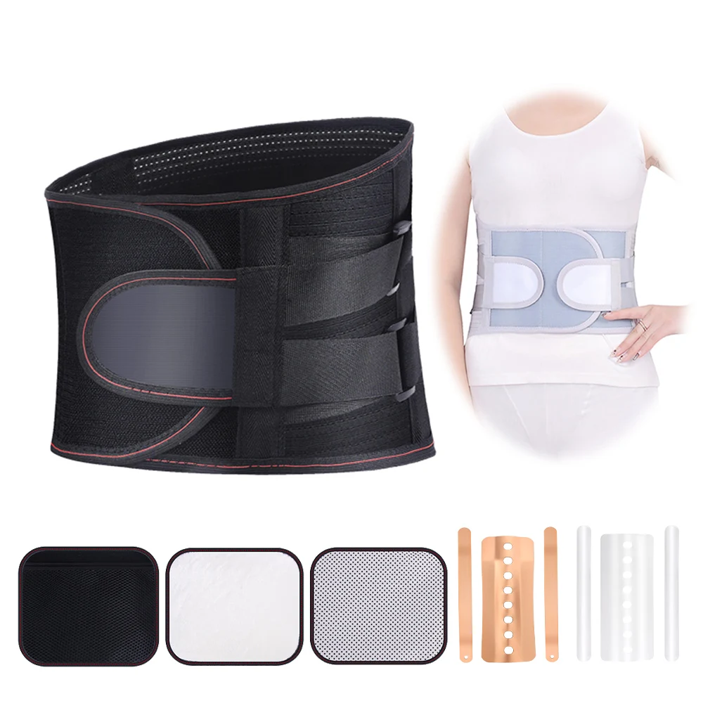 

Adjustable Waist Support Self Heating Magnetic Therapy Waist Support Belt Lumbar Brace Massage Band Waist Posture Pain Relief