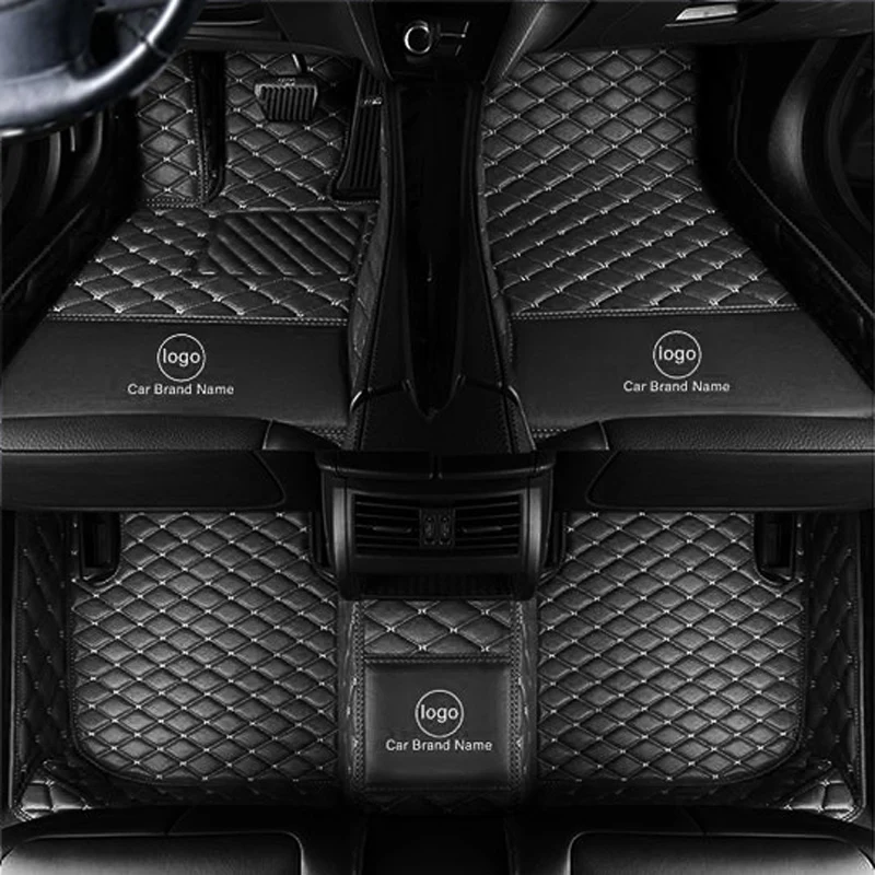 

WLMWL LOGO Custom leather car mat for Land Rover All Models Rover Range Evoque Sport Freelander auto accessories Car-Styling