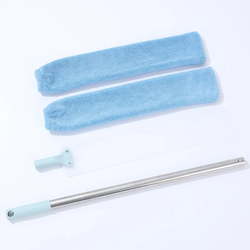 3in1 инструмент для чистки углов уголок Duster ложки с длинной ручкой салфетка уборки