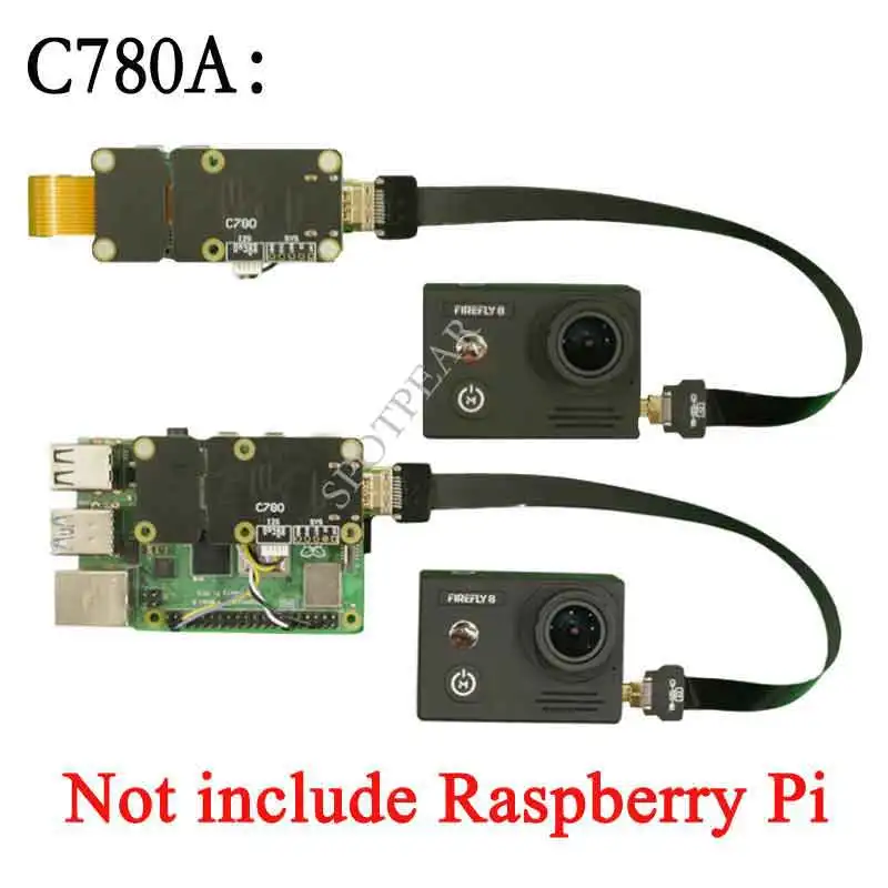 Камера Raspberry Pi HDMI-CSI 4 канала C780 для CM4 Поддержка аудио 1080P 60FPS V2 обновленная версия |