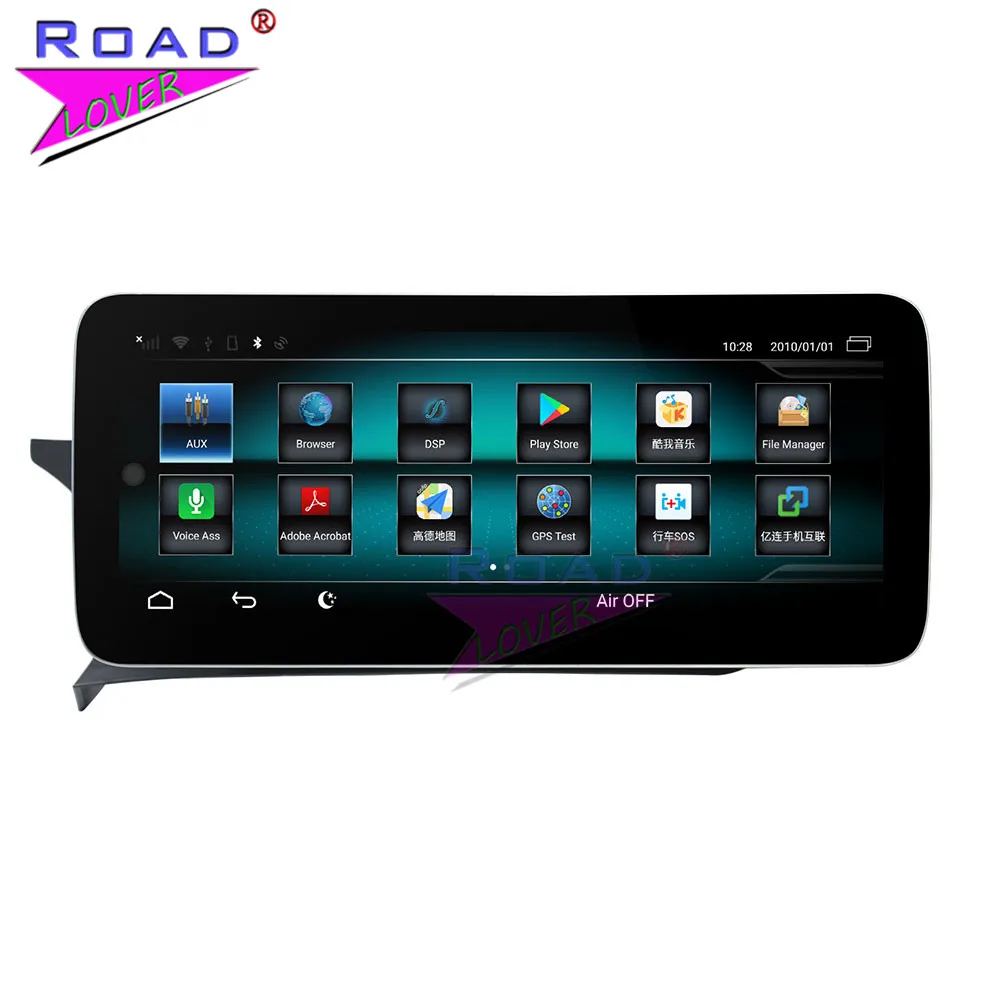 

12,3 дюймов Android автомобильный радиоприемник с навигацией GPS Стерео Аудио Видео медиа-плеер для Mercedes Benz C W204 2011-2014 Оригинал с AUX