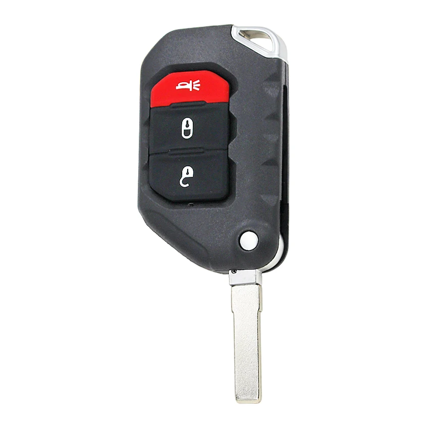 3/4 кнопочный смарт-чехол для ключа дистанционного управления JEEP Wrangler Chrysler с