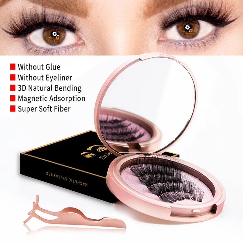 Новые магнитные ресницы натуральные накладные норковые ручной работы 3D/6D легко