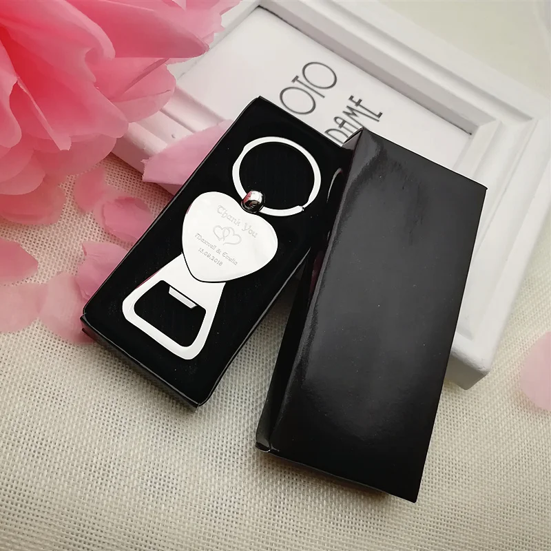 100pc Personalized keyring bottle opener Multi function folding nail clippers Wedding Favor custom engraved logo | Дом и сад