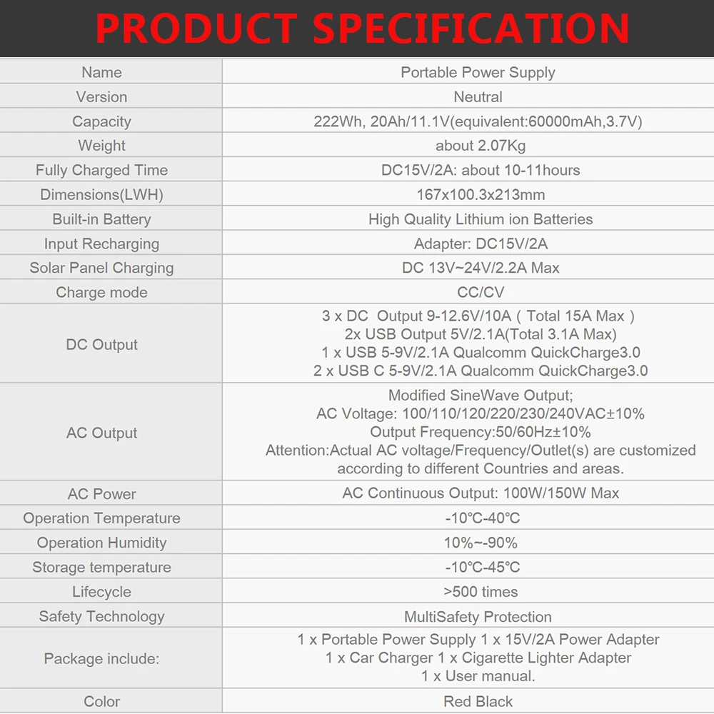 Лидер продаж портативная солнечная электростанция 100 Вт солнечный генератор