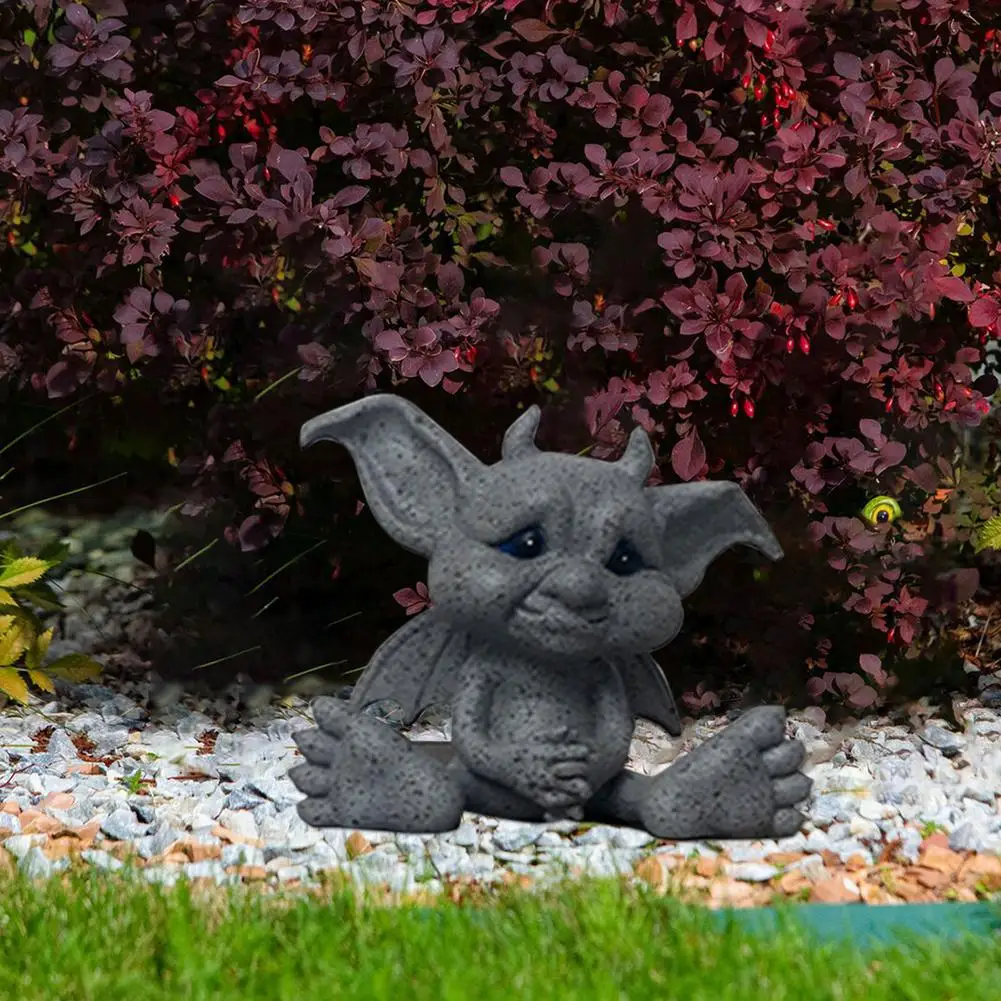 

Garden Statue Retro resin sculpture Ugly cute Elves Ornaments home living room Desktop decoration outdoor ghost figurines