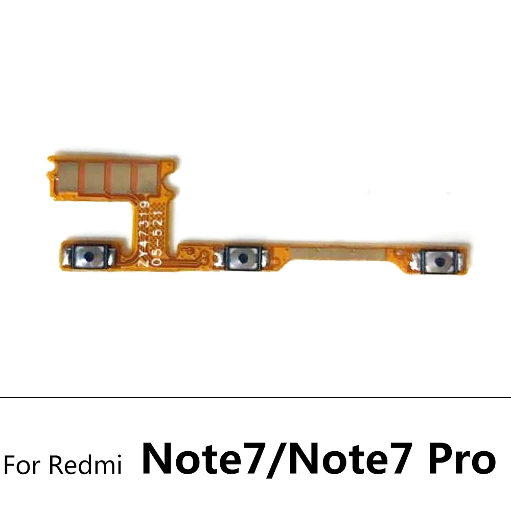 Для Xiaomi Redmi Note 4X 5 4 3 6 8 9S 7 9 10 Pro 5G 9T/ 9TPro кнопка включения/выключения питания Клавиша