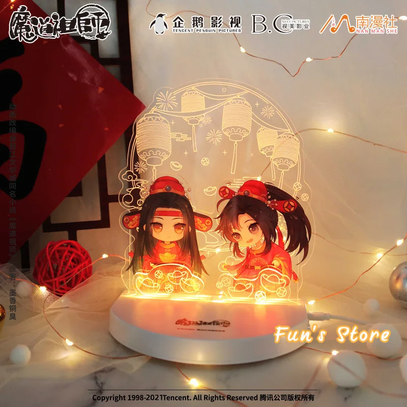 

Официальный ночсветильник MDZS аниме Mo Dao Zu Shi, фигурка на акриловой подставке гроссмейстера демонического культивирования, подарок Вэй усянь...