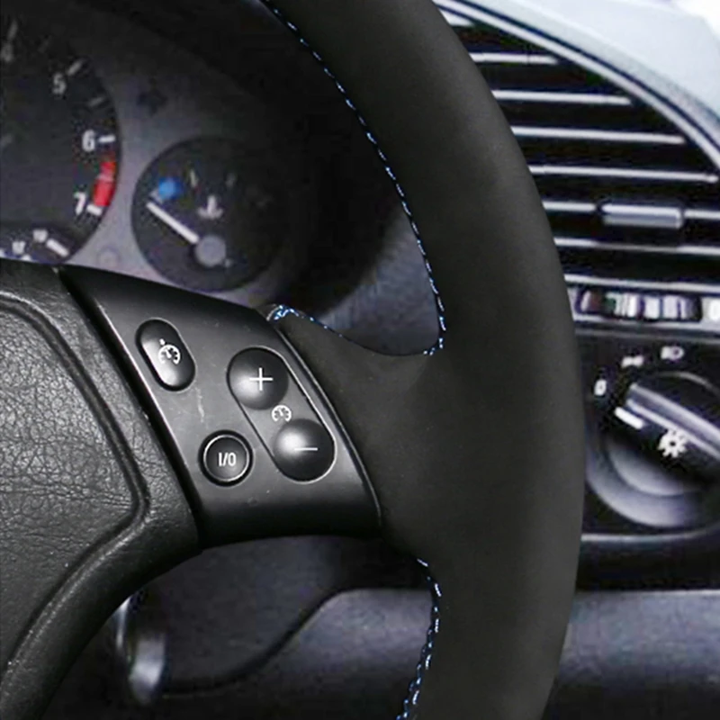 Сделай Сам черный мягкий замшевый сделай сам ручная строчка для BMW E46 E39 E36 |