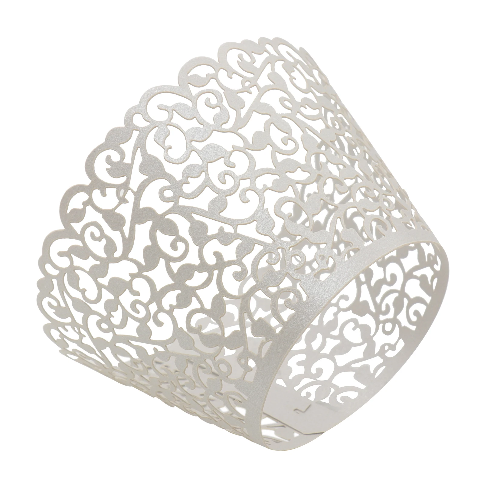 10 шт. обертки для свадьбы дня рождения филигранью лозы кексы булочек кексов чехлы