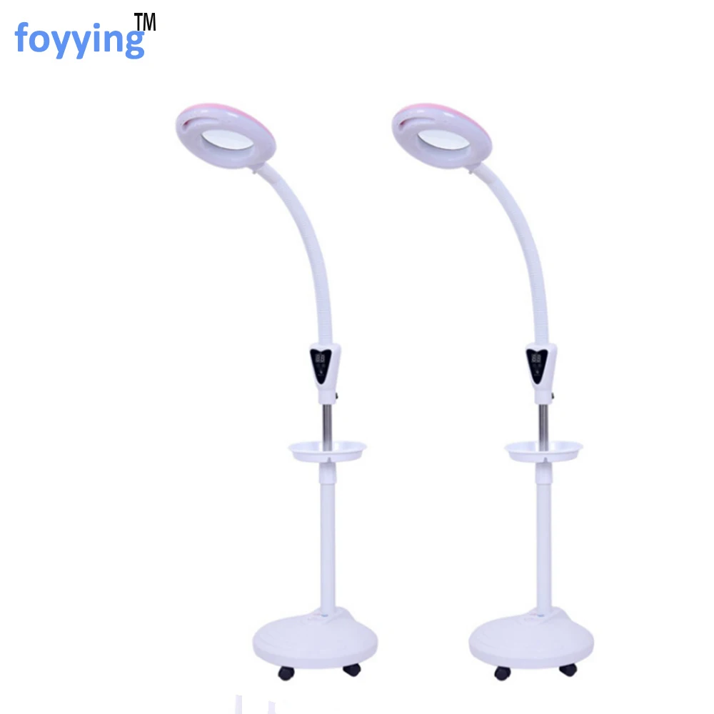 

foyying 220V Dimming LED Medical Floor Lamp 8X Magnifying Glass Cold Light Operation Shadowless Lamp For Beauty Salon Nail Tatto