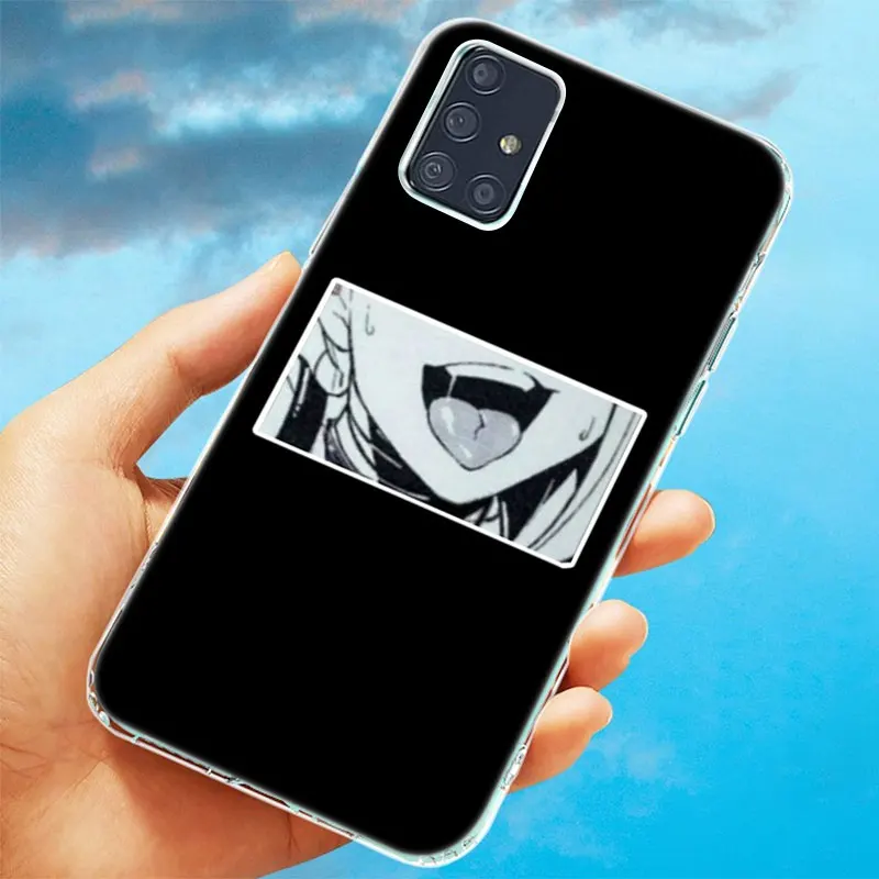 lewd sad japanese anime case for samsung galaxy a12 a02 a03s a21s a22 a32 a52 a72 a82 quantum 2 s21 plus fe ultra m32 m12 cover free global shipping