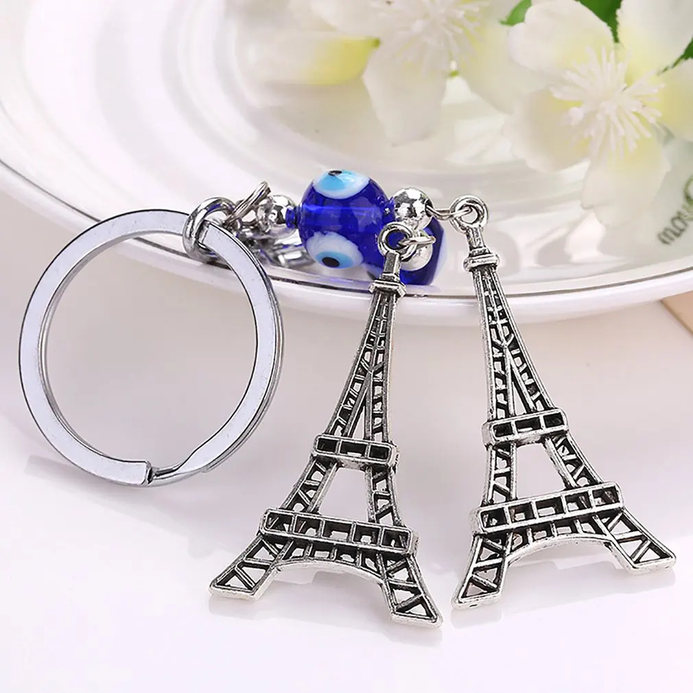 Уникальный дизайн брелок для ключей голубые глаза металлическая Очаровательная