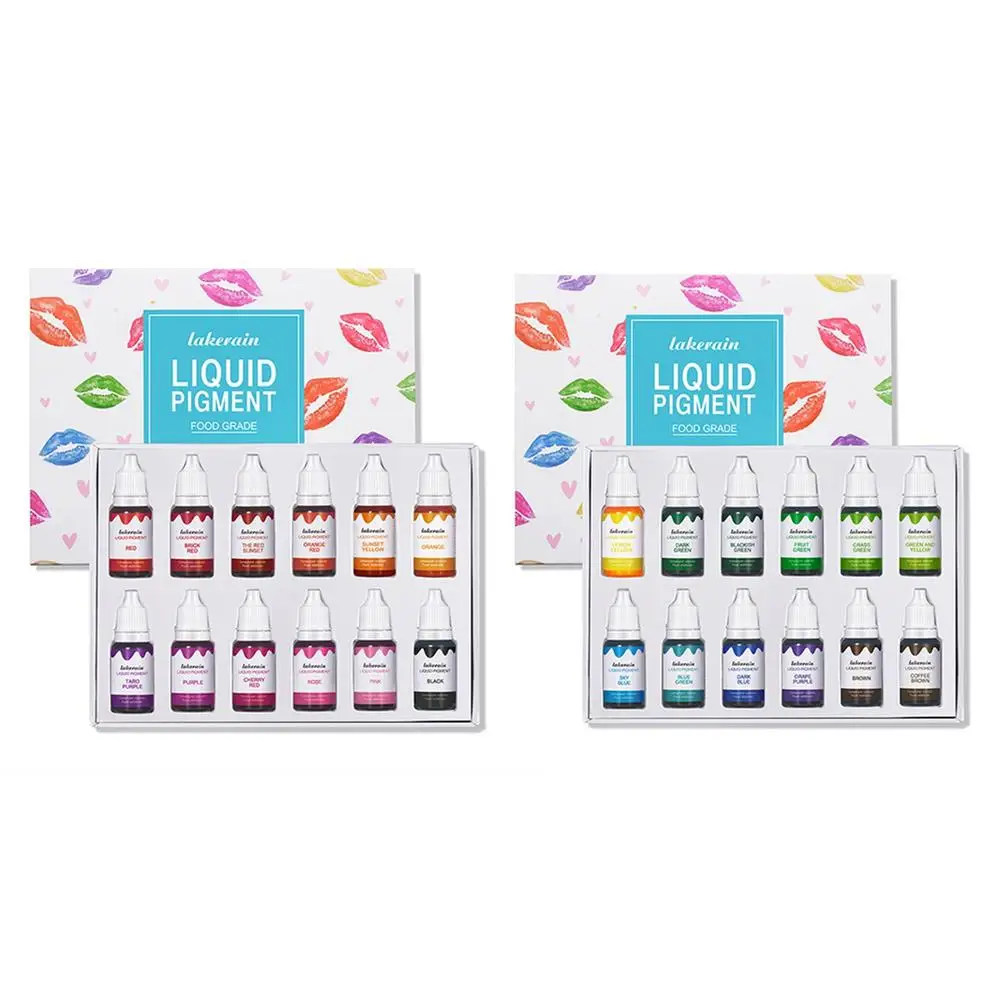 

Lip Gloss Pigment 12 Colors Liquid Lipstick Colorant DIY Lip Gloss Supplies Cosmetic Dye For Making Lip Gloss 120ml