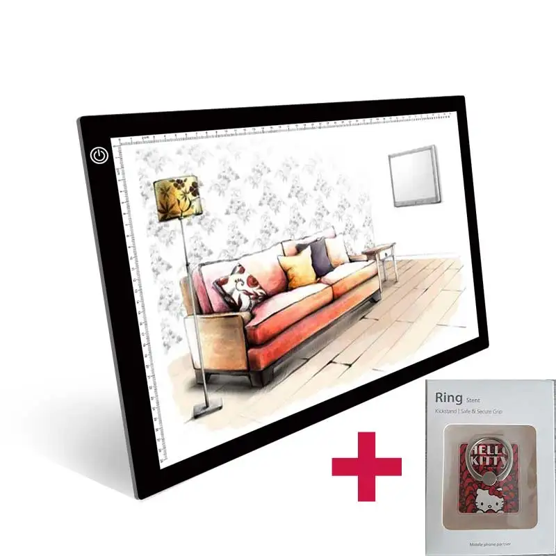 Светодиодная подсветильник ка A3 для рисования светильник Панель с 3 уровнями