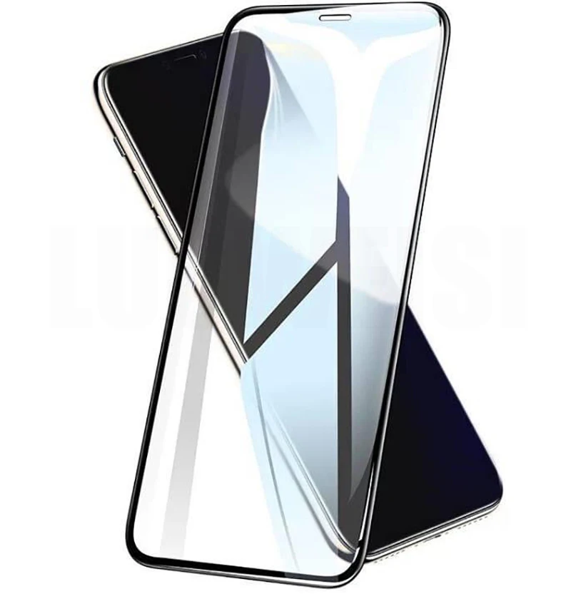 Изогнутое закаленное стекло для iphone X XR XS Max 11 Pro 2 шт.|Защитные стёкла и плёнки