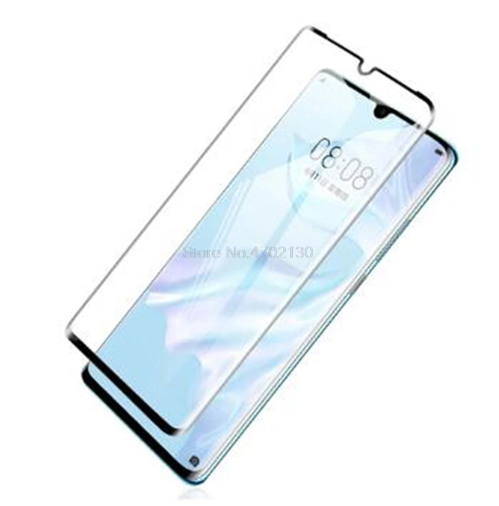 

9H 3D Curved Edge Full Tempered Glass For Huawei P30 Pro Lite P30pro P30lite Black Full Cover Protective Film Screen Protector