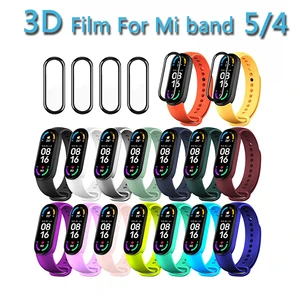 3D Glass for Xiaomi Mi Band 5 4 6 Soft Screen Protector Protector Xiami Mi Band Band5 Miband5 for Xiomi Mi Band 5 Film