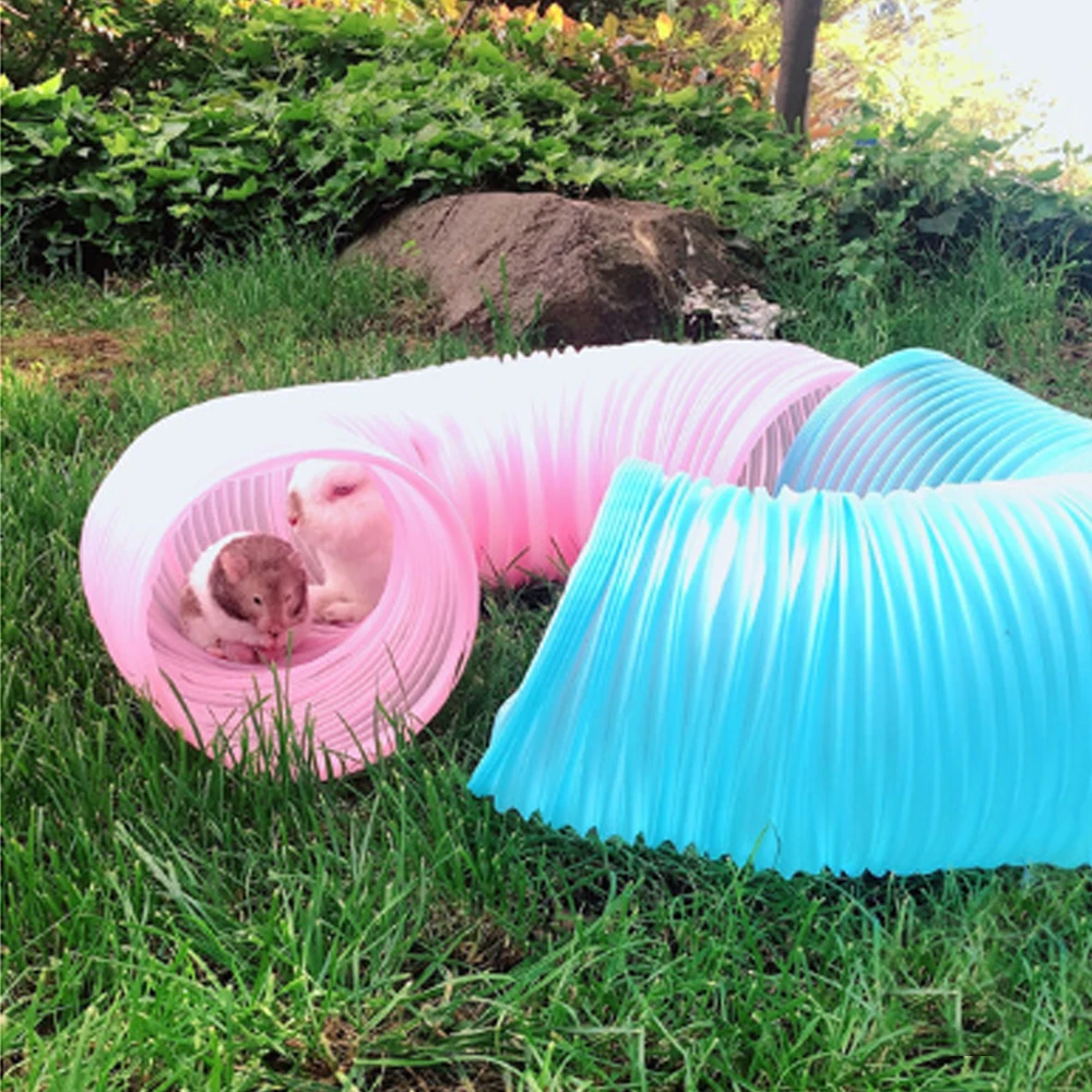 Туннель для домашних животных креативные модные пластиковые хомяка туннель