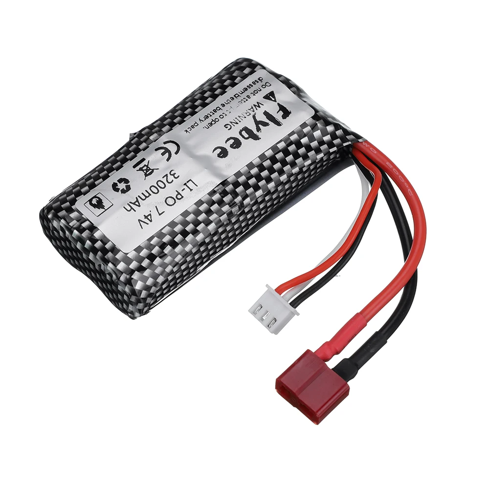 Литий-полимерная батарея 7 4 В 3200 мАч 18650 для Q46 Wltoys 10428 12428 12423 RC вертолет автомобиль
