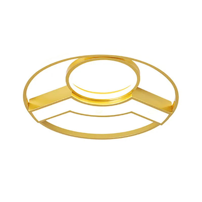 

Minimalist Gold Luster LED Bedroom Ceiling Lamp for Dining Study Room Kitchen Bathroom Hall Aisle Indoor Light Fixture Home Deco