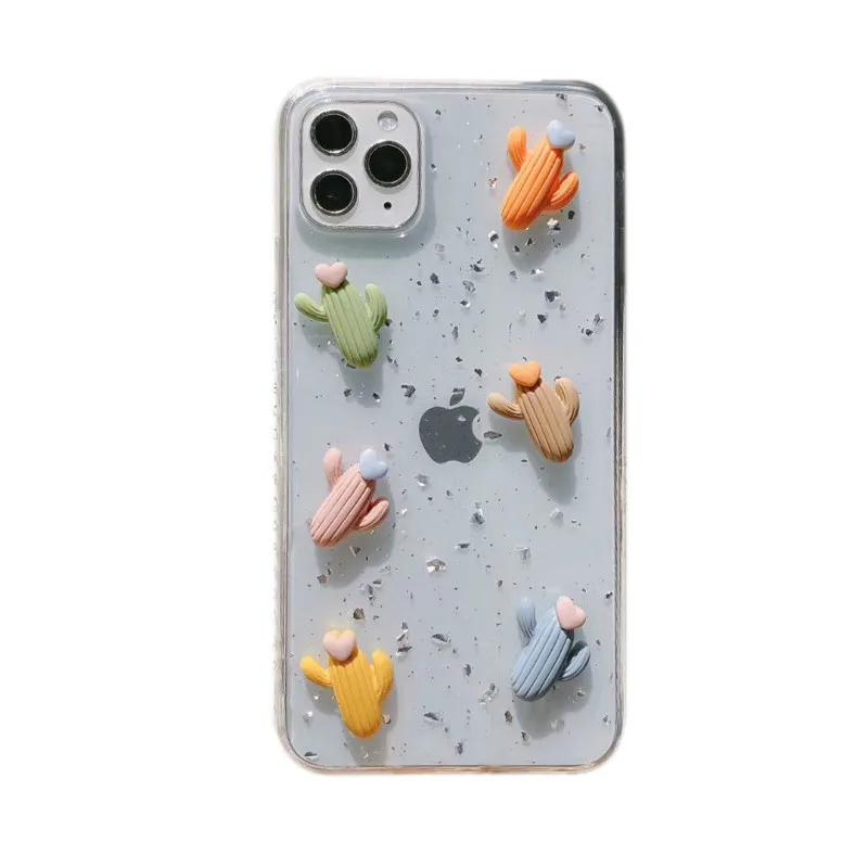

Transparent 3D embossed fairy phone case for iPhone11 12Pro Max mini X XR XS XSMax 8 7 6PluS anti-drop protective back cover