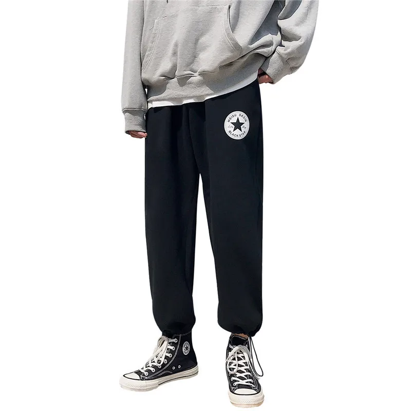 Новинка 2019 мужские Брендовые брюки для бега повседневные штаны спортивные серые