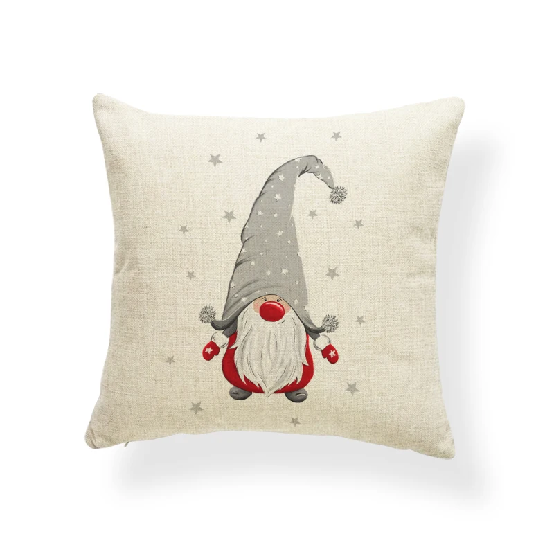 Наволочка для дивана 45 см из полиэстера с изображением снега в рождественском