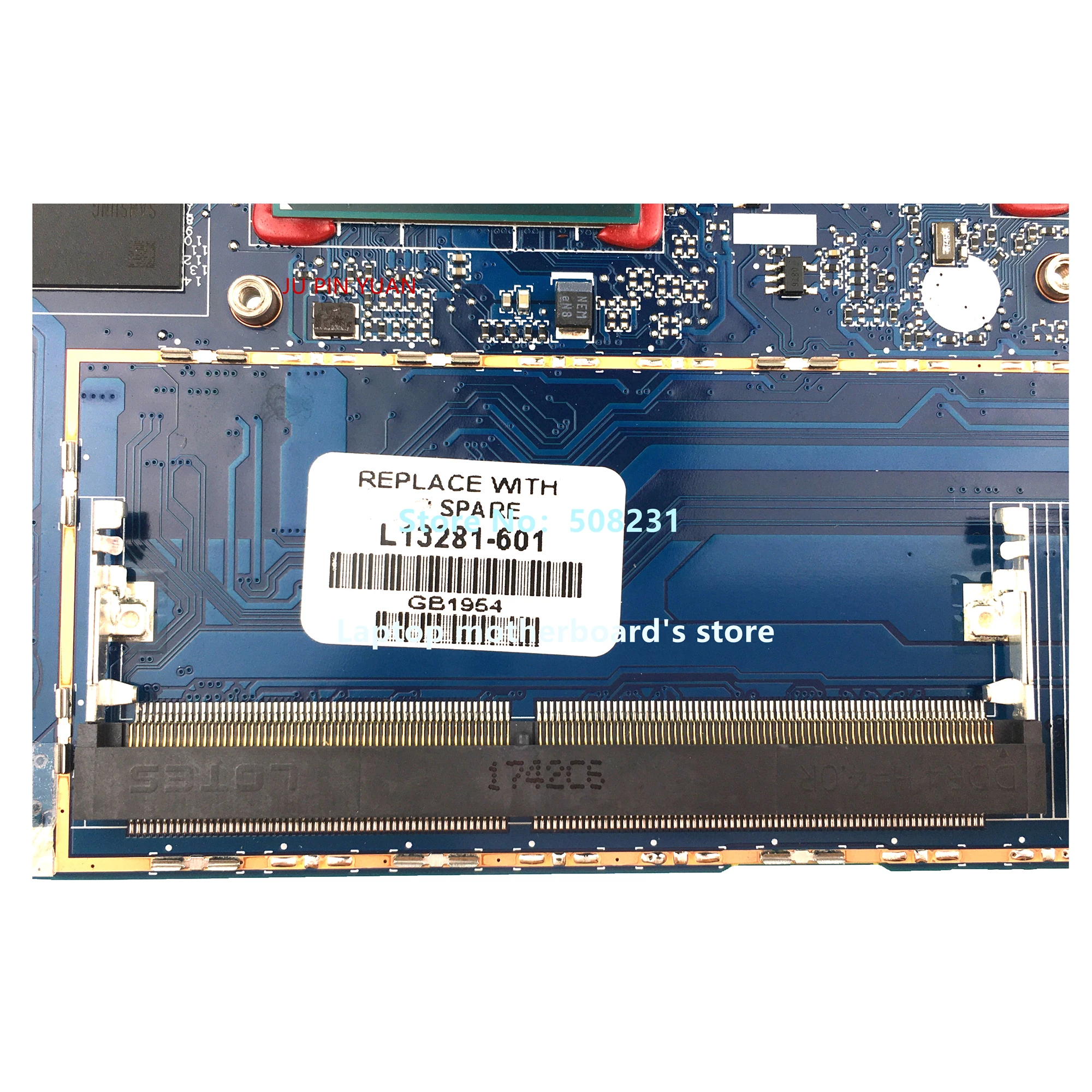 Материнская плата для ноутбука HP ZBOOK X2 G4 L13281-601 DA0D95MBAL0 L13281-001 с SR3L8 I7-8650U CPU N17M-Q3-A2 GPU DDR4
