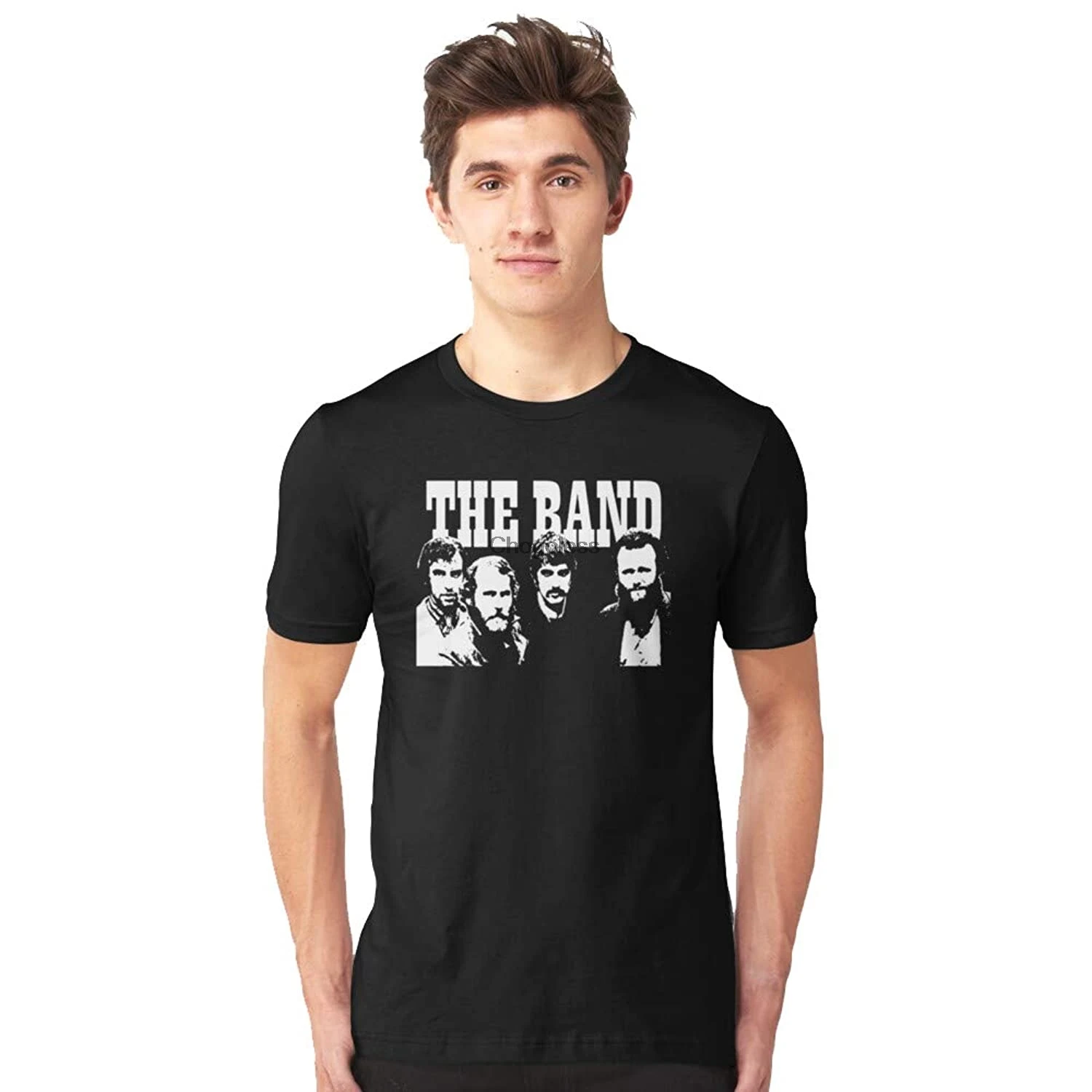 

The Band Slim Fit TShirt Unisex Adults Shirt Birthday Girl Funny Tee Women Graphic Tee Shirt Black