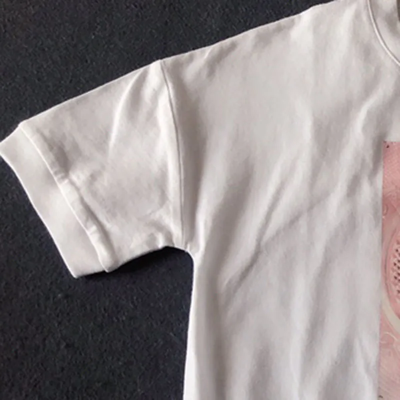 

in stock white pink girls t-shirt