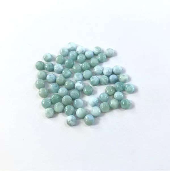 

Larimar бусины кабошон 4 мм круглая форма 5 шт./лот свободный драгоценный камень для «сделай сам» изящные ювелирные изделия 925 серебро золото кольцо Крепление