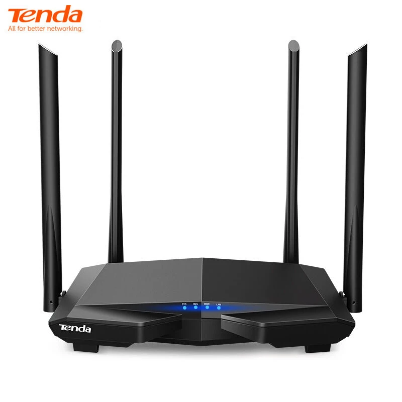 Tenda AC6 2.4G/5.0GHz Smart Dual Band 1167Mbps AC1200 Wireless WiFi Router Antennas Wi-Fi Repeater, APP Remote Manage