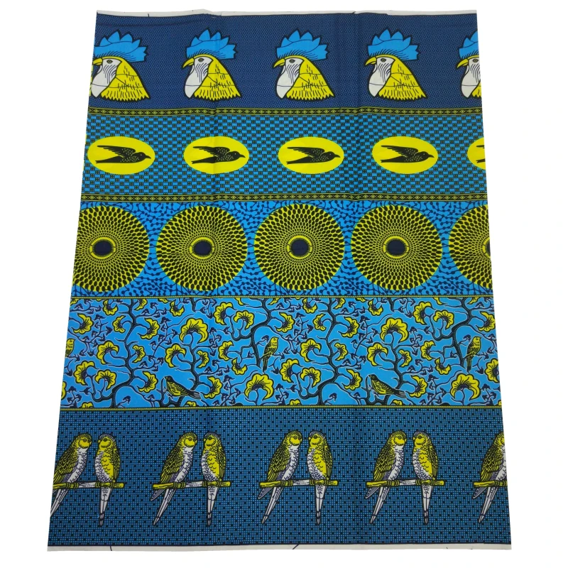 Высокое качество 6 ярдов африканская ткань для вечерние платья Африканский синий