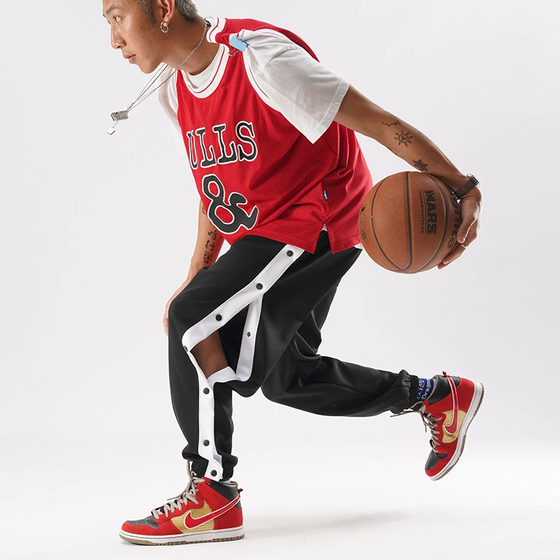 Мужские спортивные штаны для спортзала тренировочные в полоску тренировок