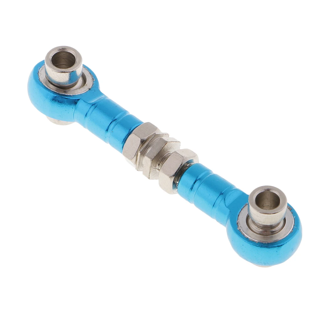 

Alloy Blue Steering Link Rod Arm M3 Thread 33-43mm for 1:10 RC Car Truck DIY