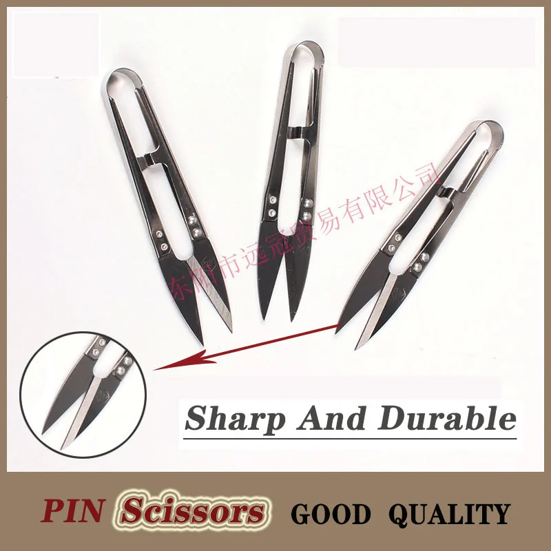 

1 Bag For 12 PCS YUK PIN All Stainless Steel Yarn Scissors Sewing Thread End Trimming Household Scissors