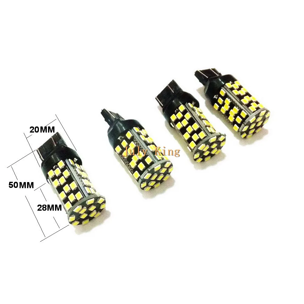 July King 2 пары 60 Светодиодный s 2835SMD 900LM 6000K Белый T20 Светодиодные Габаритные огни DRL