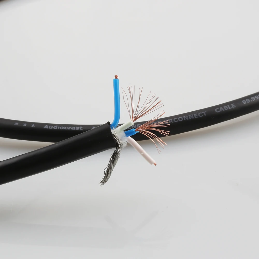 

Audiocrast A53 4 Core signal Cable Audio Surround hifi interconnect Wire XLR/RCA cable