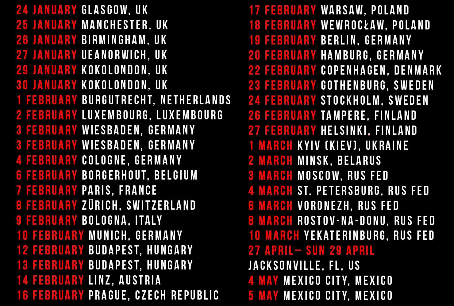 Новый Голливуд Undead Tour 2018 Мужская Футболка Черный Размер S 4Xl 023195 | одежда