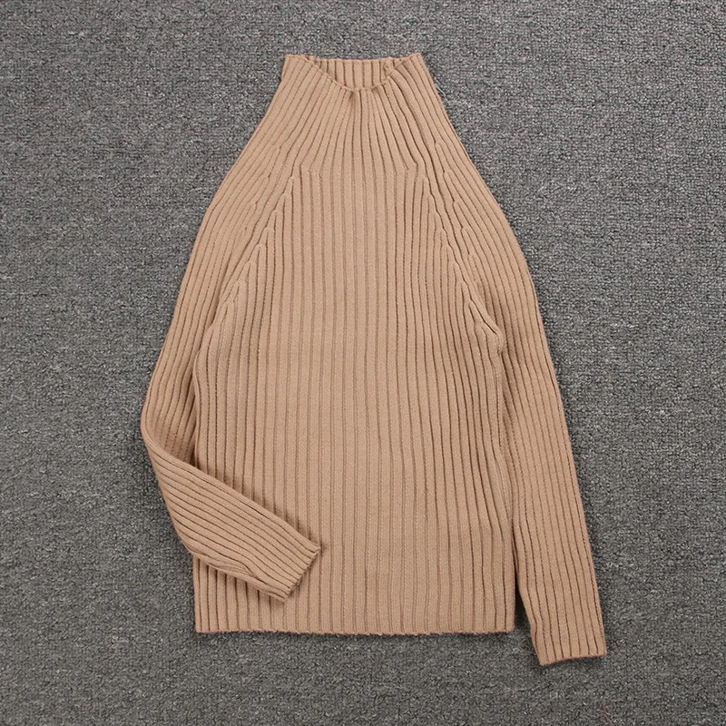 Детский вязаный свитер для девочек водолазка с длинным рукавом мальчиков и RT613