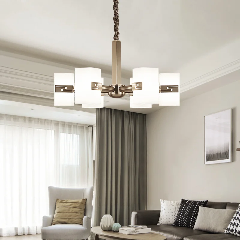 Светодиодная люстра в стиле пост-модерн скандинавский светильник форме стекла