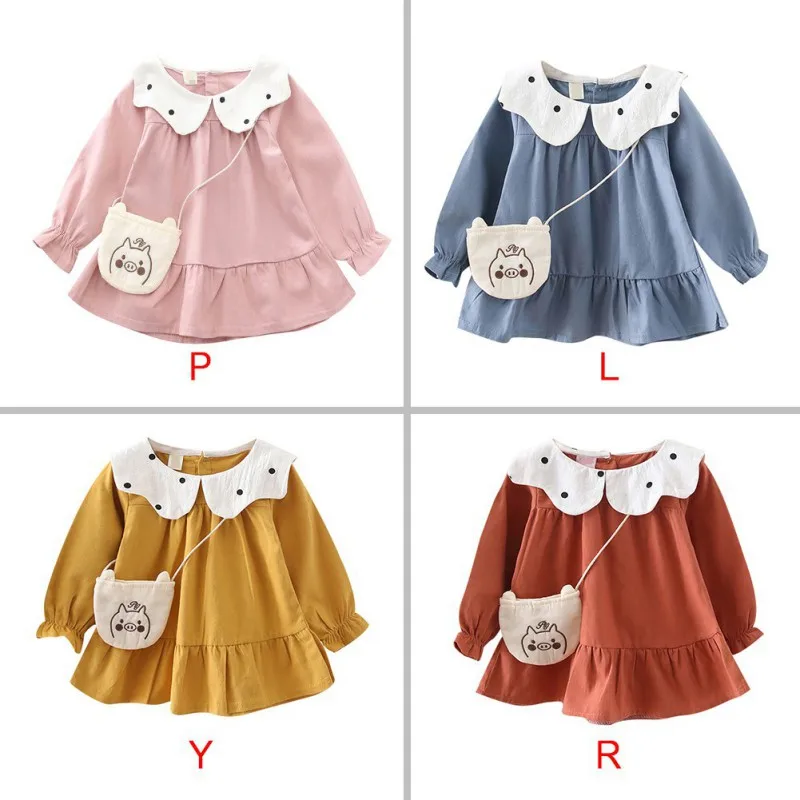 Детская одежда для девочек Платье Сезон весна-осень Повседневное платье в