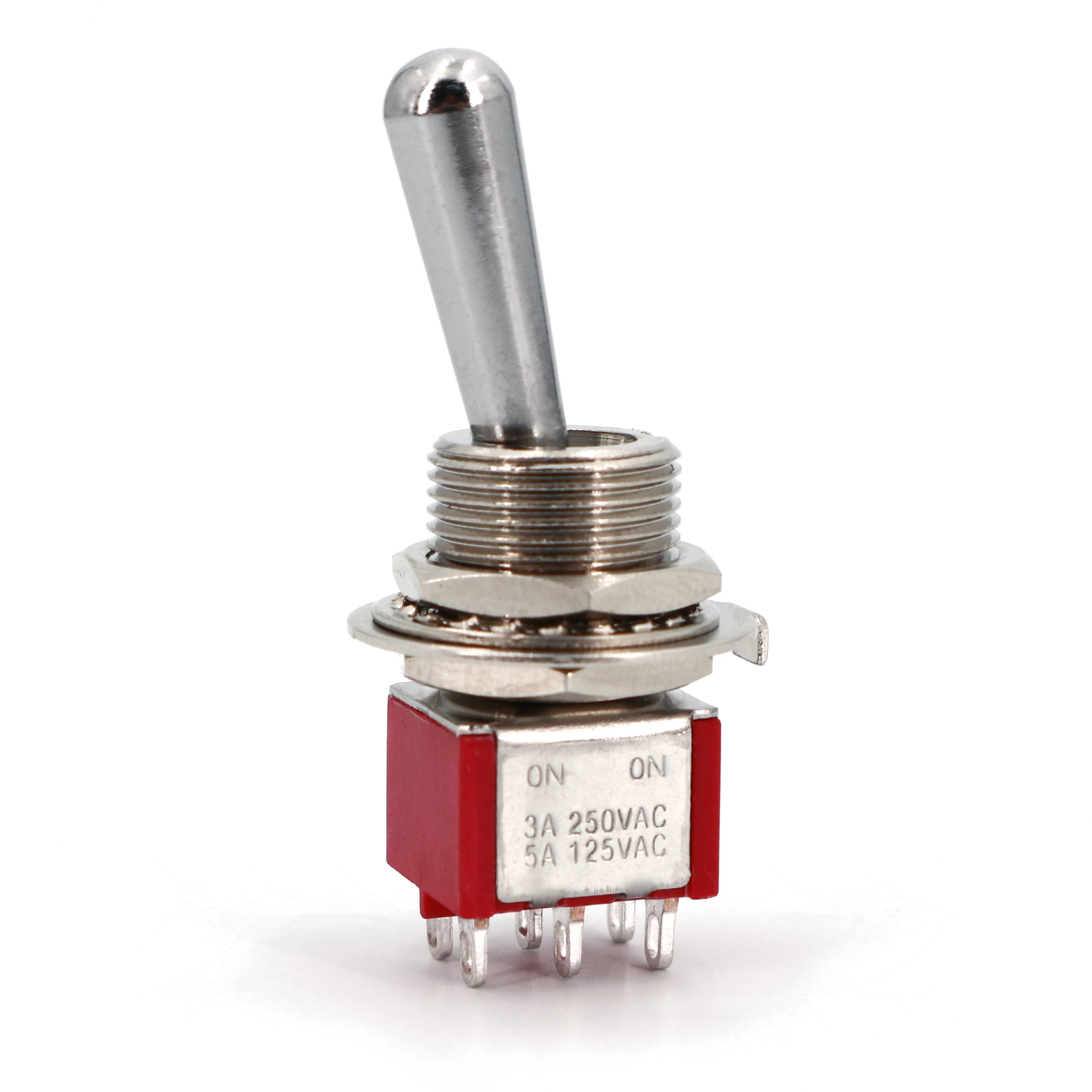 1 шт. SH T8011 Z1 большая ручка DPDT 6Pin Мини тумблер ВКЛ поддерживается 2