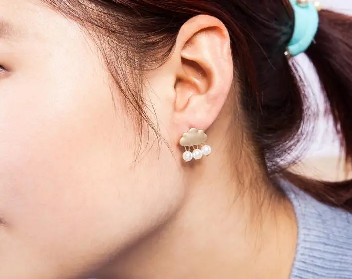 Ey965 Свадебные милые/романтический модный простые геометрические серьги из