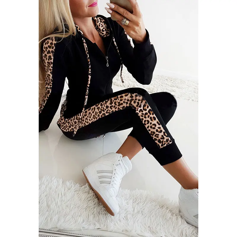 Pickyourlook женский комплект одежды с длинным рукавом, черный жемчуг, блестки, на молнии, женский комплект одежды, Осень-зима, модная женская одежда