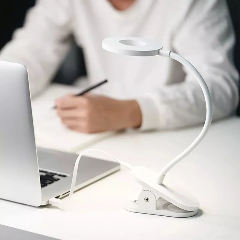 Xiaomi Mijia YEELIGHT Светодиодная настольная лампа с зажимом прикроватная ночник для